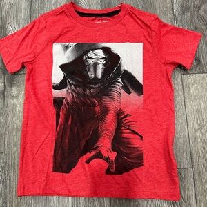 Old Navy Red Kylo Ren Star Wars Collectabilitees T-Shirt, Size XS